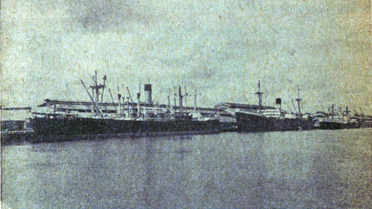 Port of Belawan in Indonesia