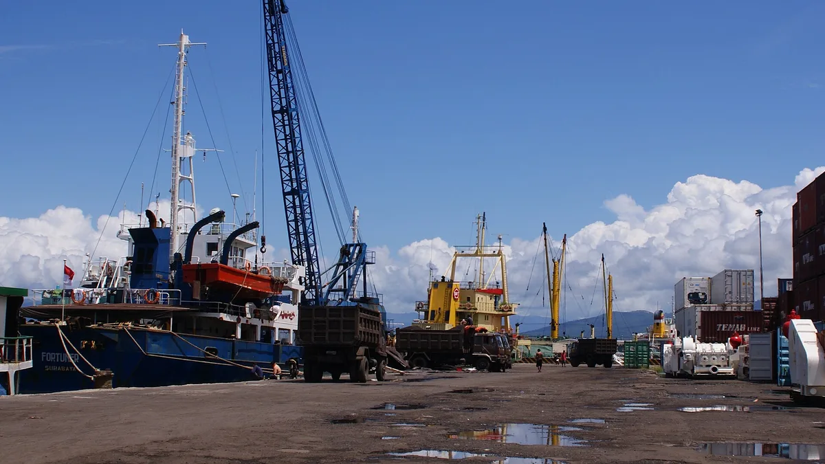 Port of Bitung in Indonesia