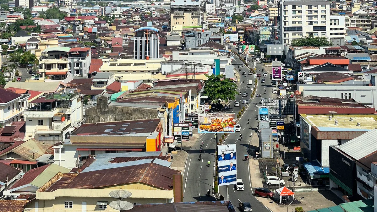 Port of Pontianak in Indonesia
