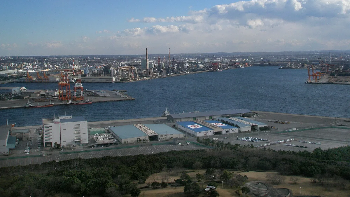 Port of Chiba in Japan