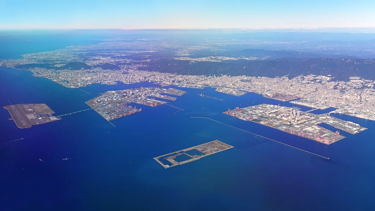 Port of Kobe in Japan