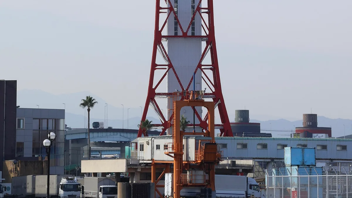 Port of Hakata in Japan