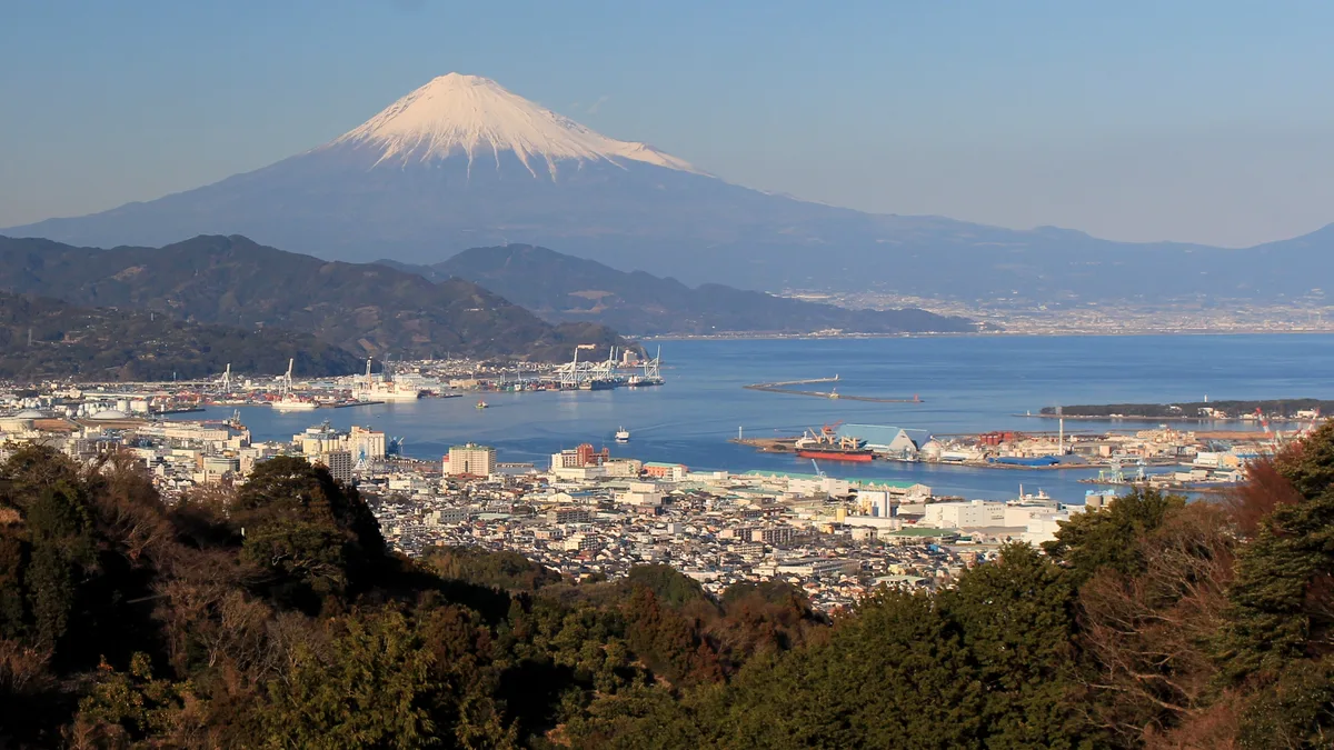 Port of Shimizu in Japan