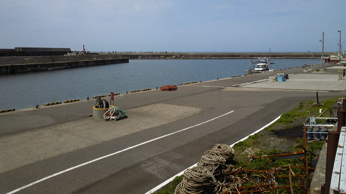 Port of Niigata in Japan