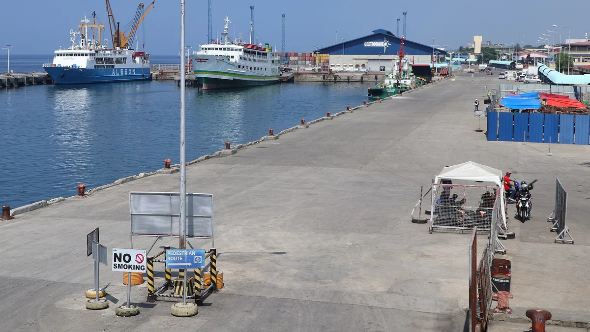 Port of Zamboanga in Philippines