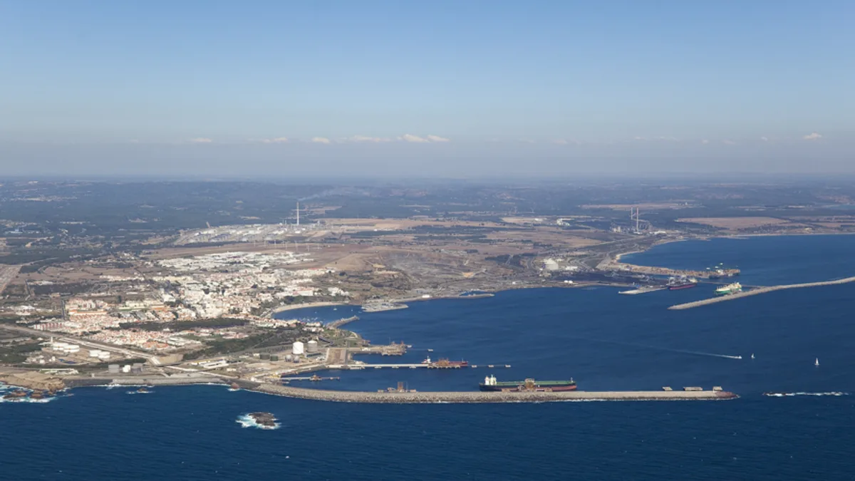 Port of Sines in Portugal