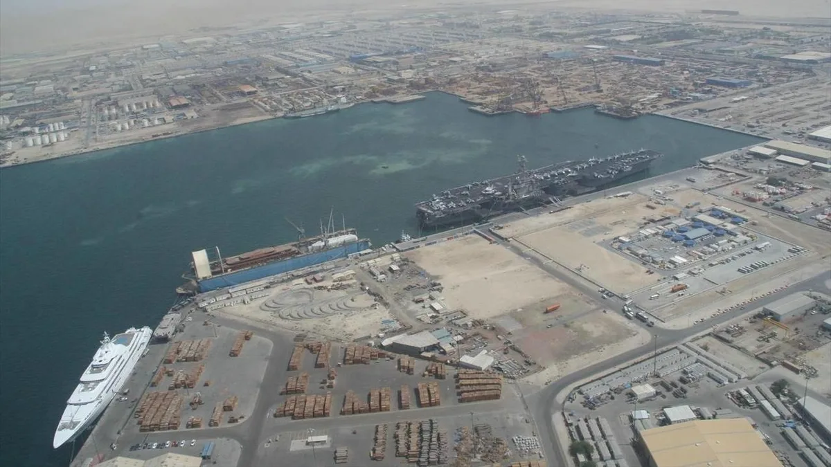 Port of Jebel Ali in United Arab Emirates