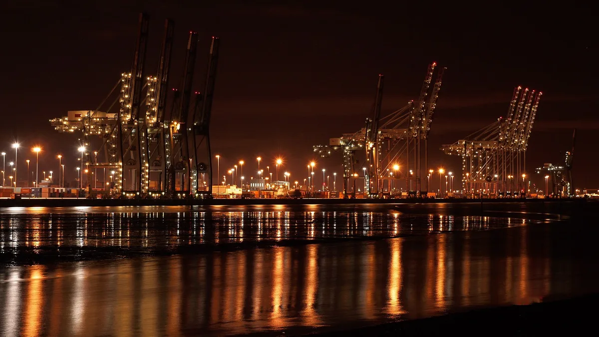 Port of Southampton in United Kingdom