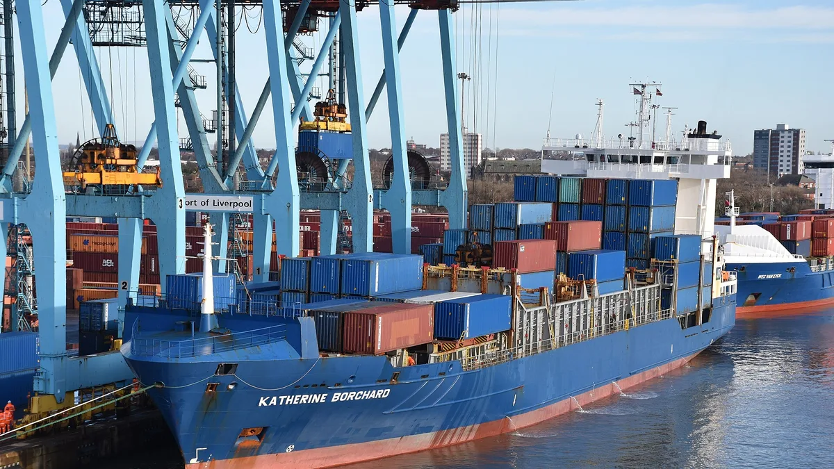 Port of Liverpool in United Kingdom