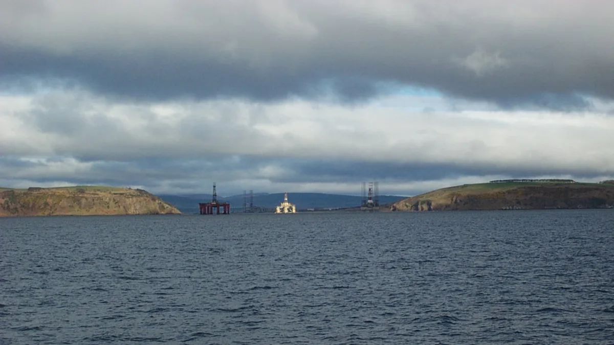 Port of Cromarty Firth in United Kingdom