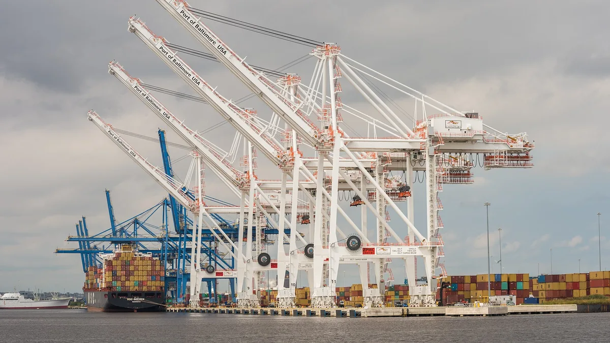 Port of Baltimore in United States