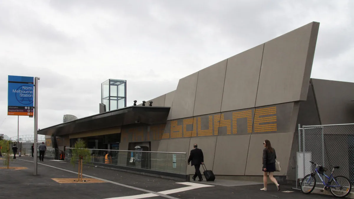 North Melbourne Station in Australia