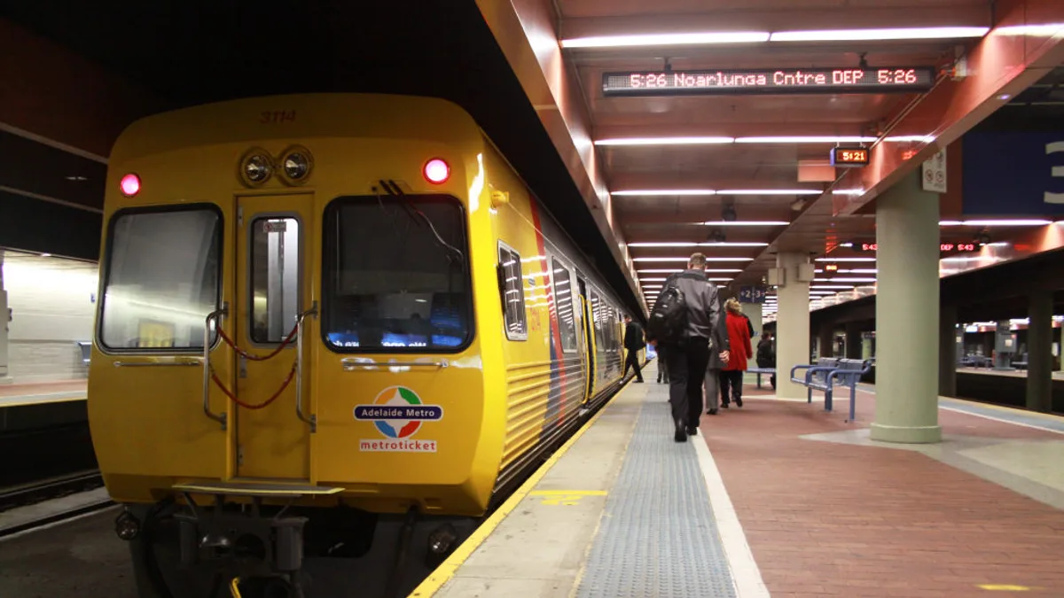 Adelaide Railway Station in Australia
