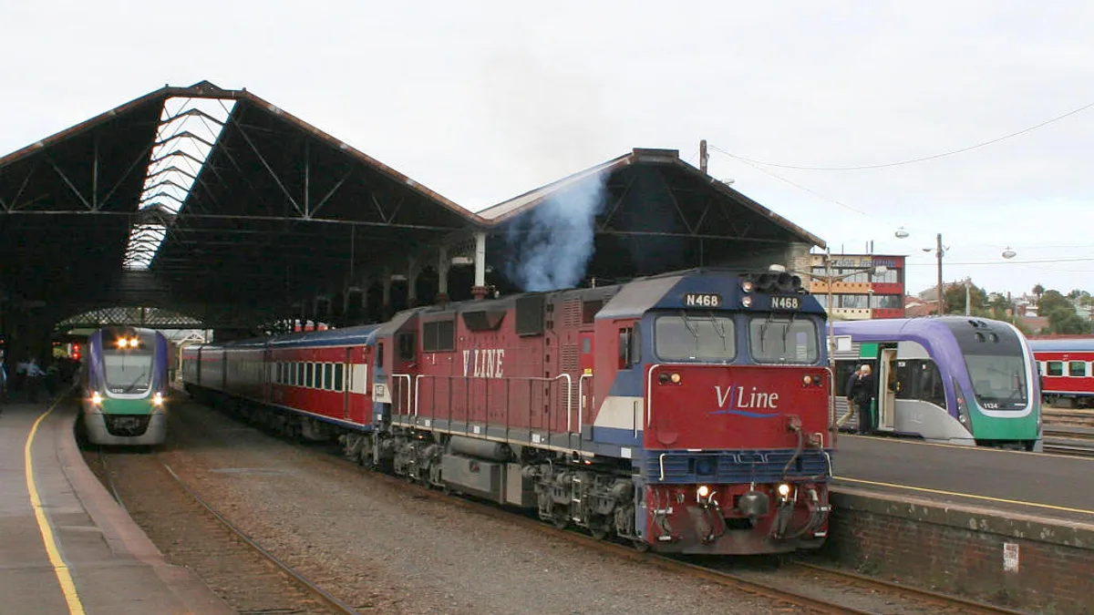 Geelong Railway Station in Australia