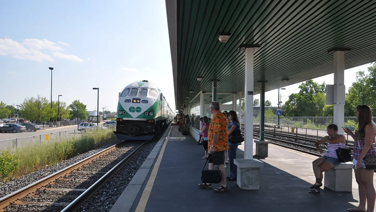 Burlington GO Station in Canada