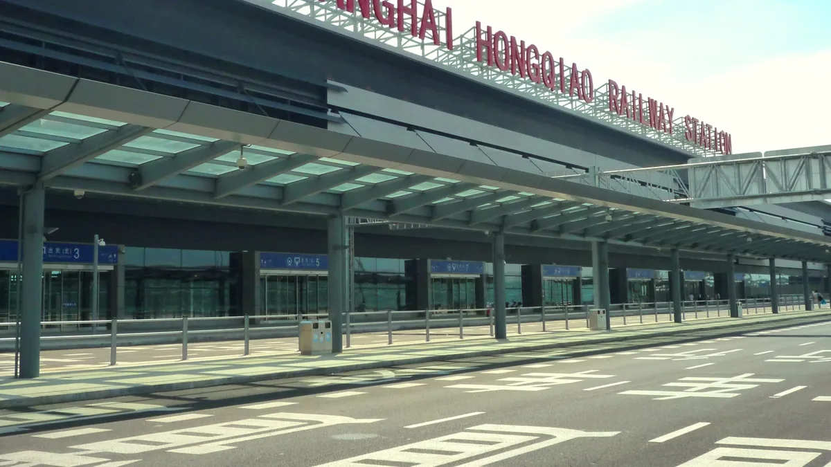Shanghai Hongqiao Railway Station in China