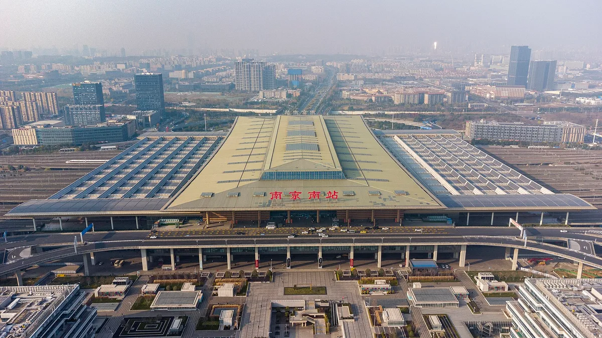 Nanjing South Railway Station in China