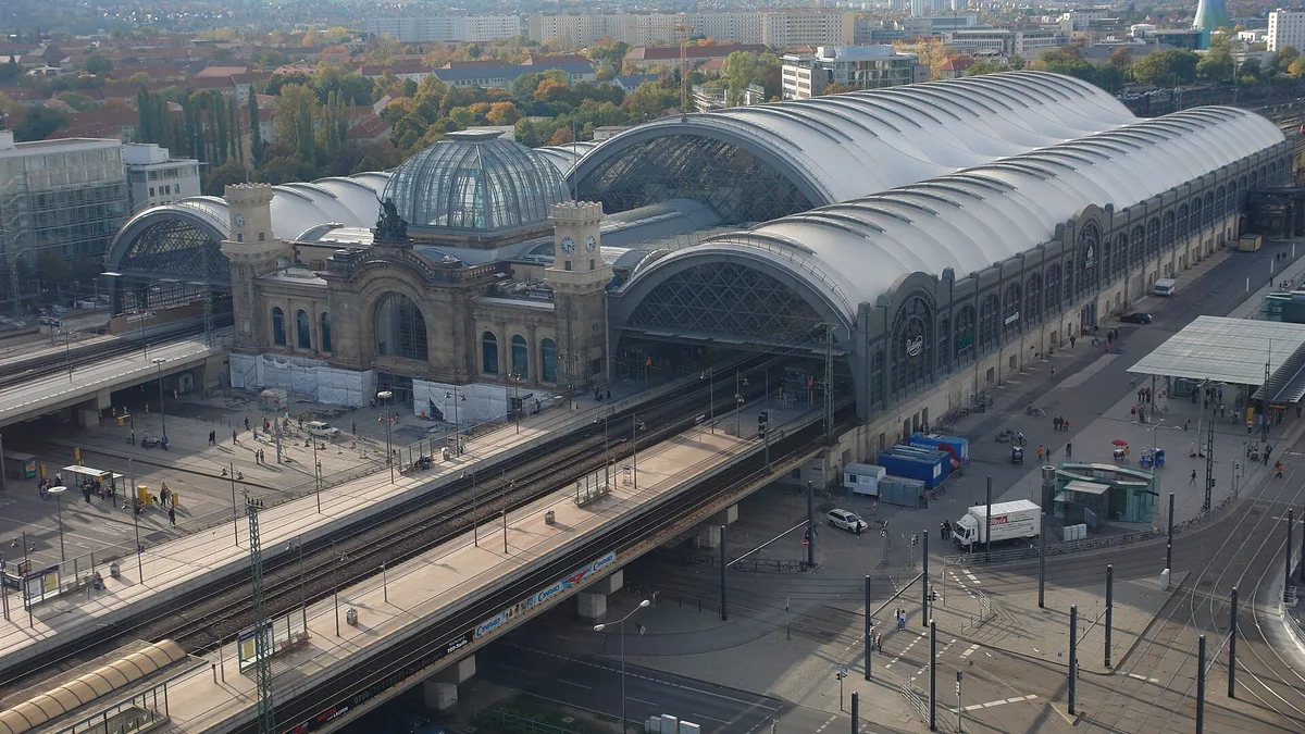 Dresden Hauptbahnhof in Germany