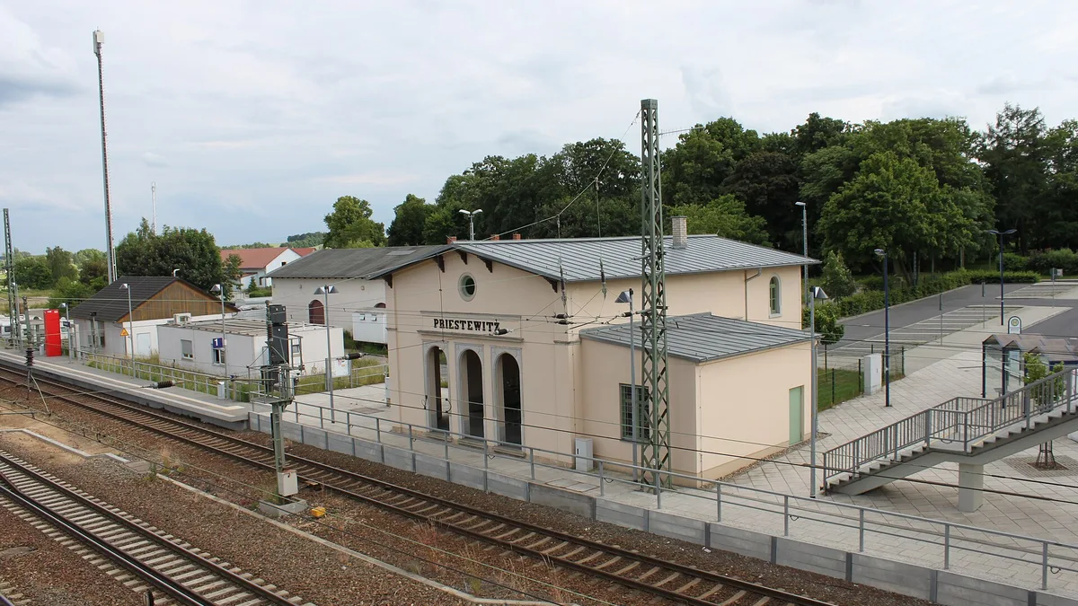 Priestewitz Station in Germany