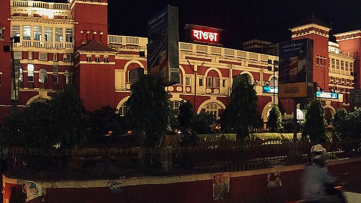 Howrah Junction Railway Station in India