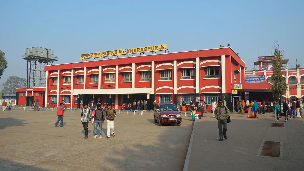 Kharagpur Junction Railway Station in India