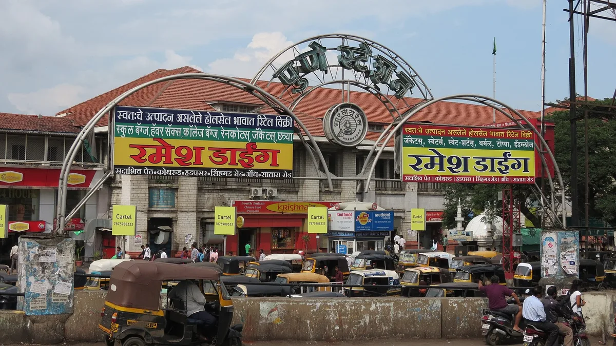 Pune Junction Railway Station in India