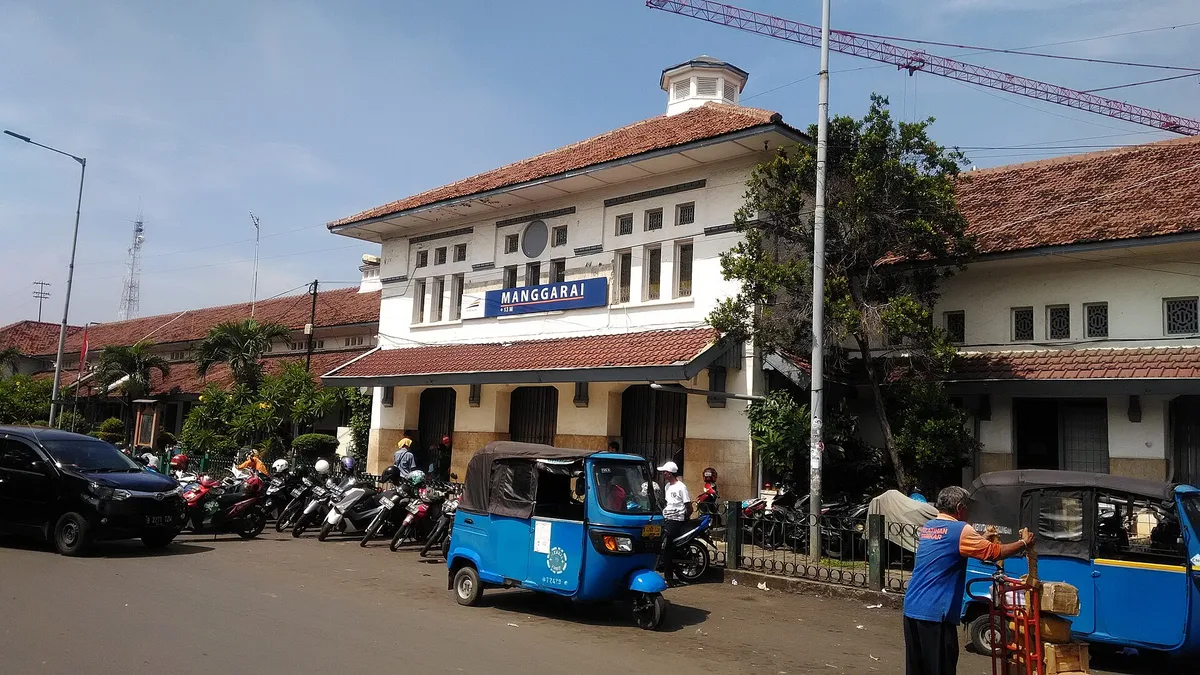 Manggarai Railway Station in Indonesia