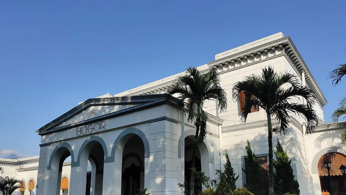 Bogor Railway Station in Indonesia