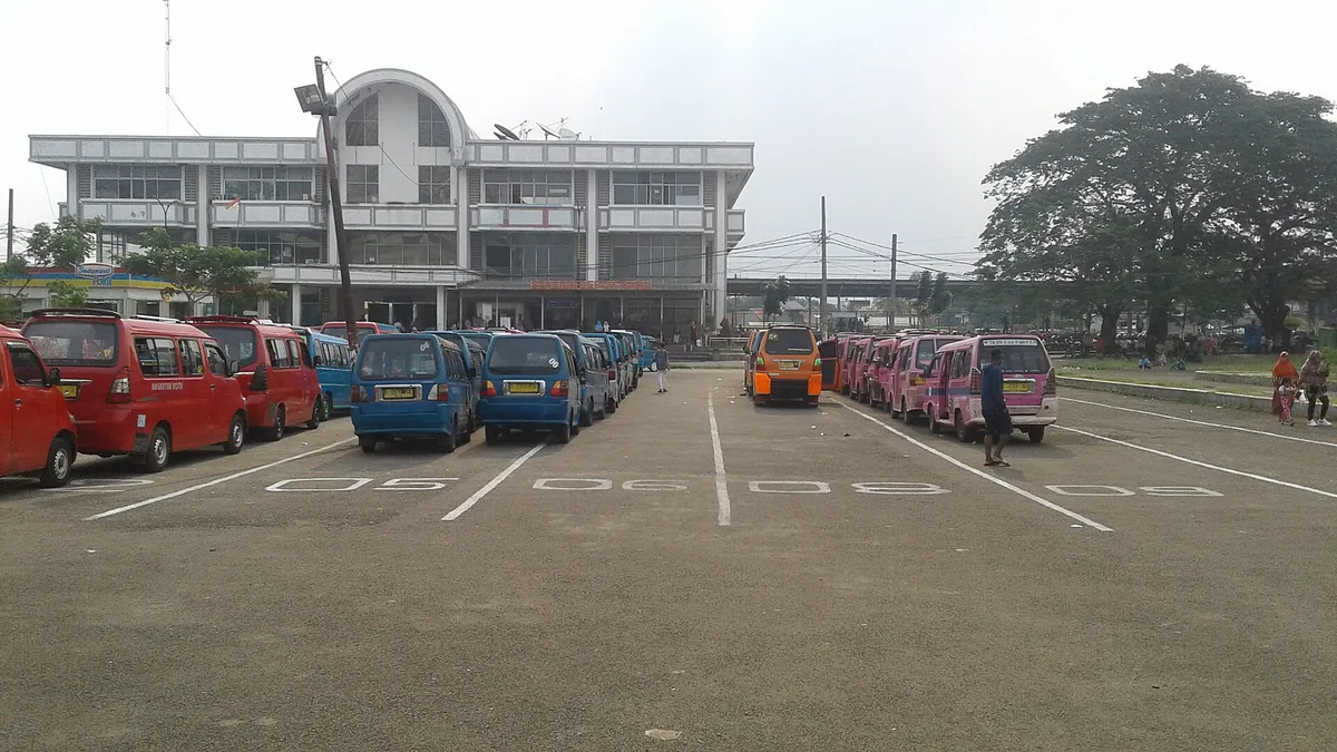 Depok Baru Railway Station in Indonesia