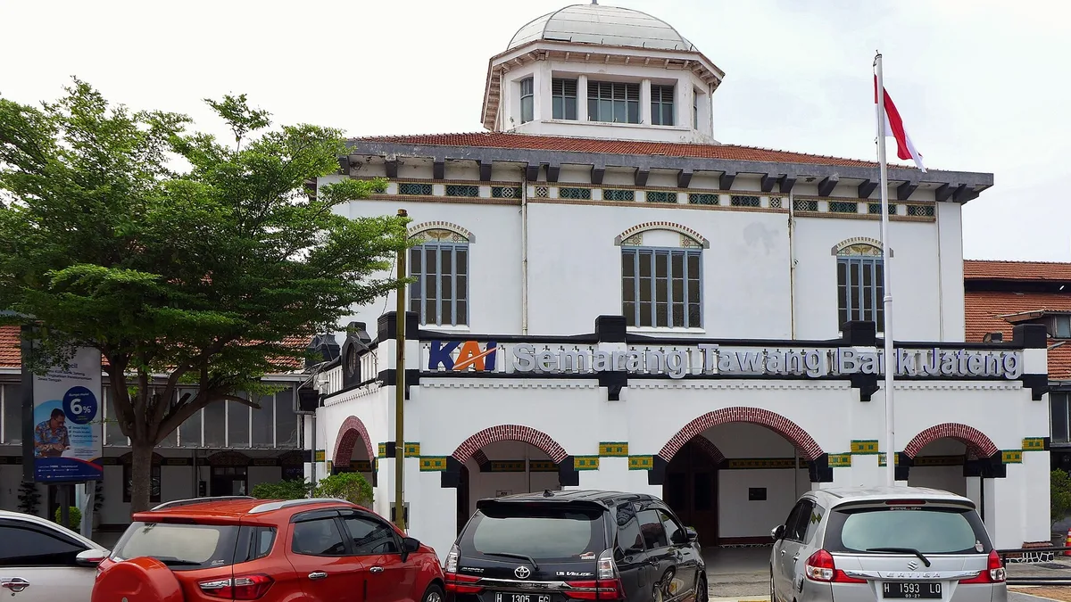Semarang Tawang Railway Station in Indonesia