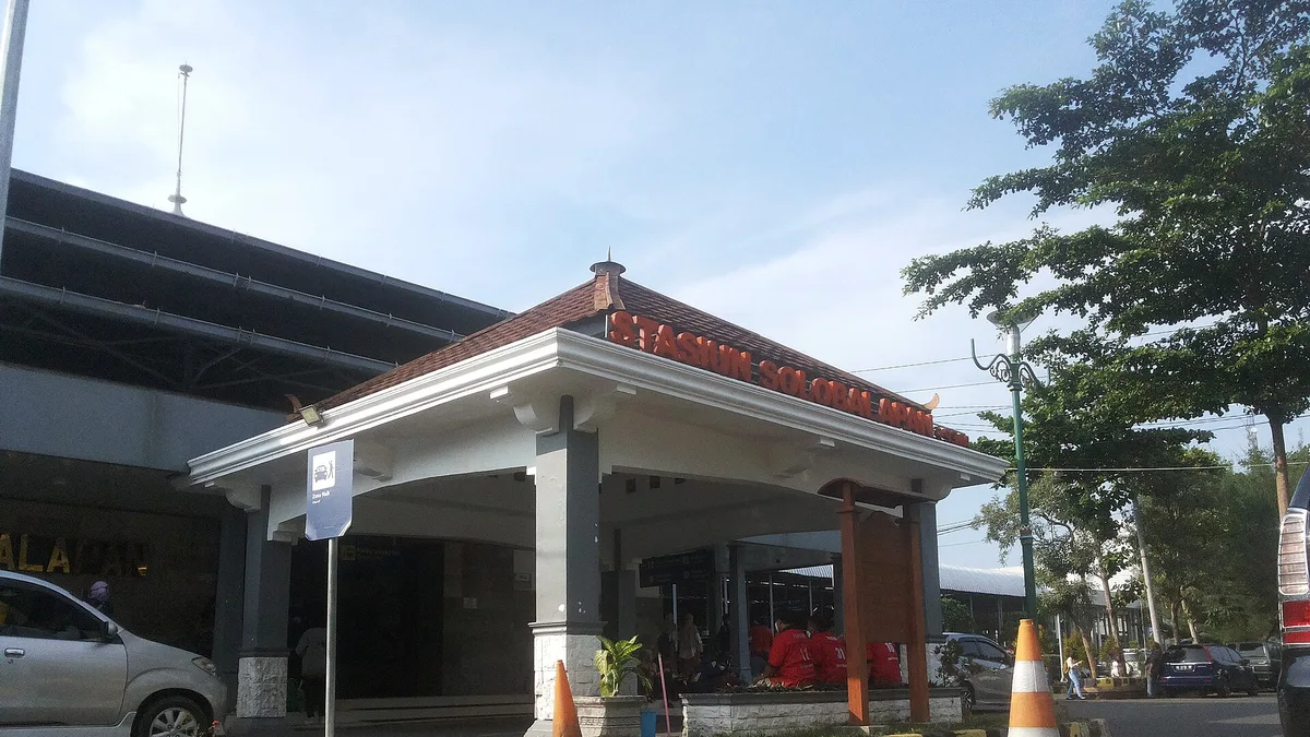 Solo Balapan Railway Station in Indonesia