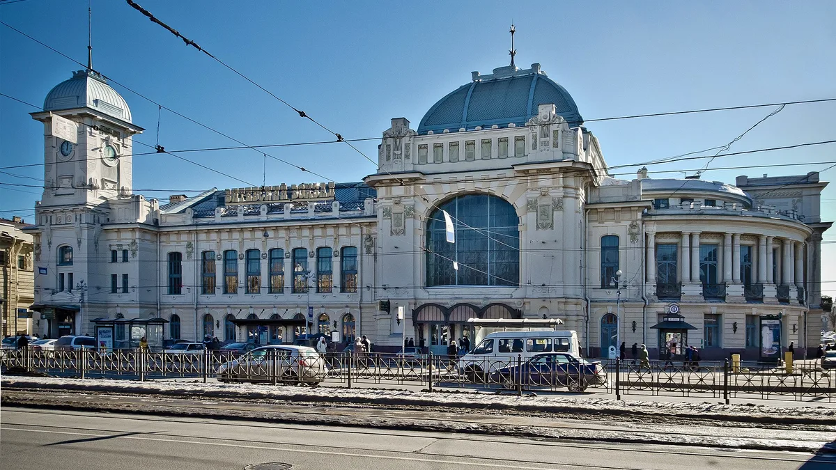 Vitebsky Railway Station in Russia