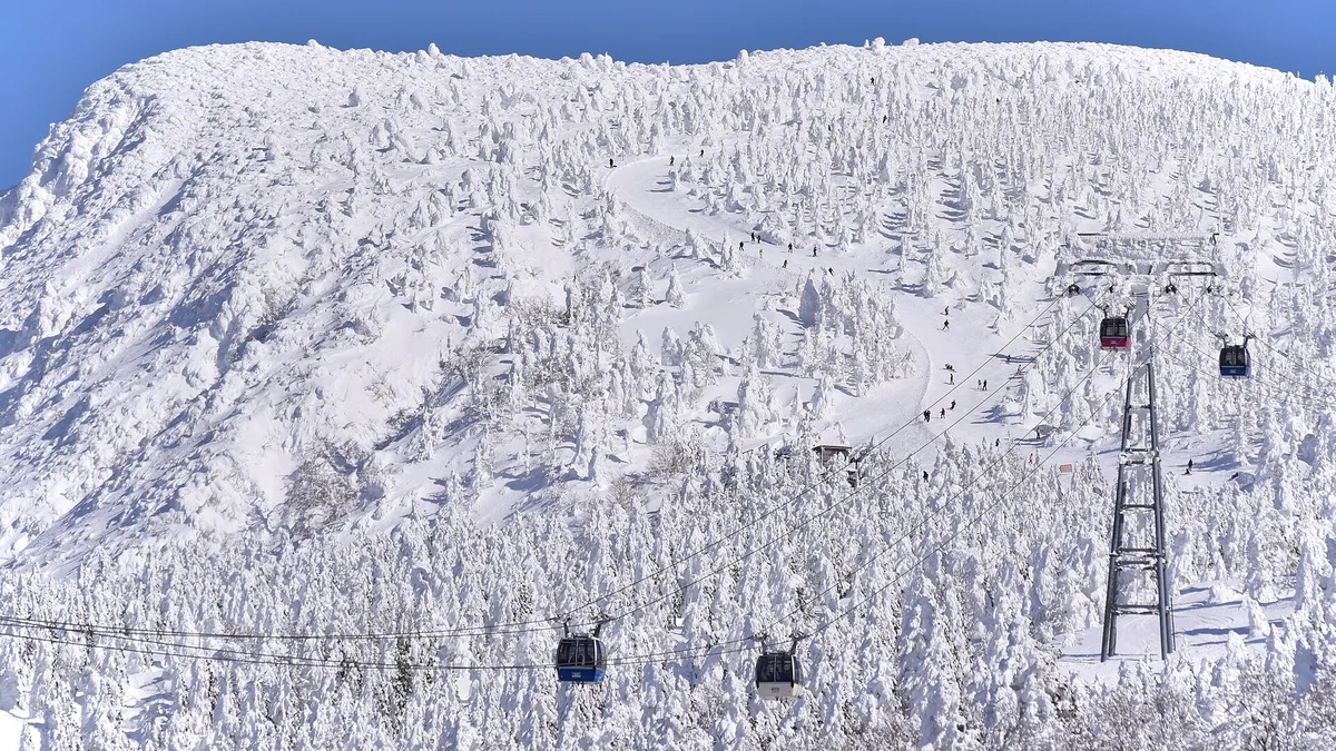Zao Onsen Ski Resort in Japan