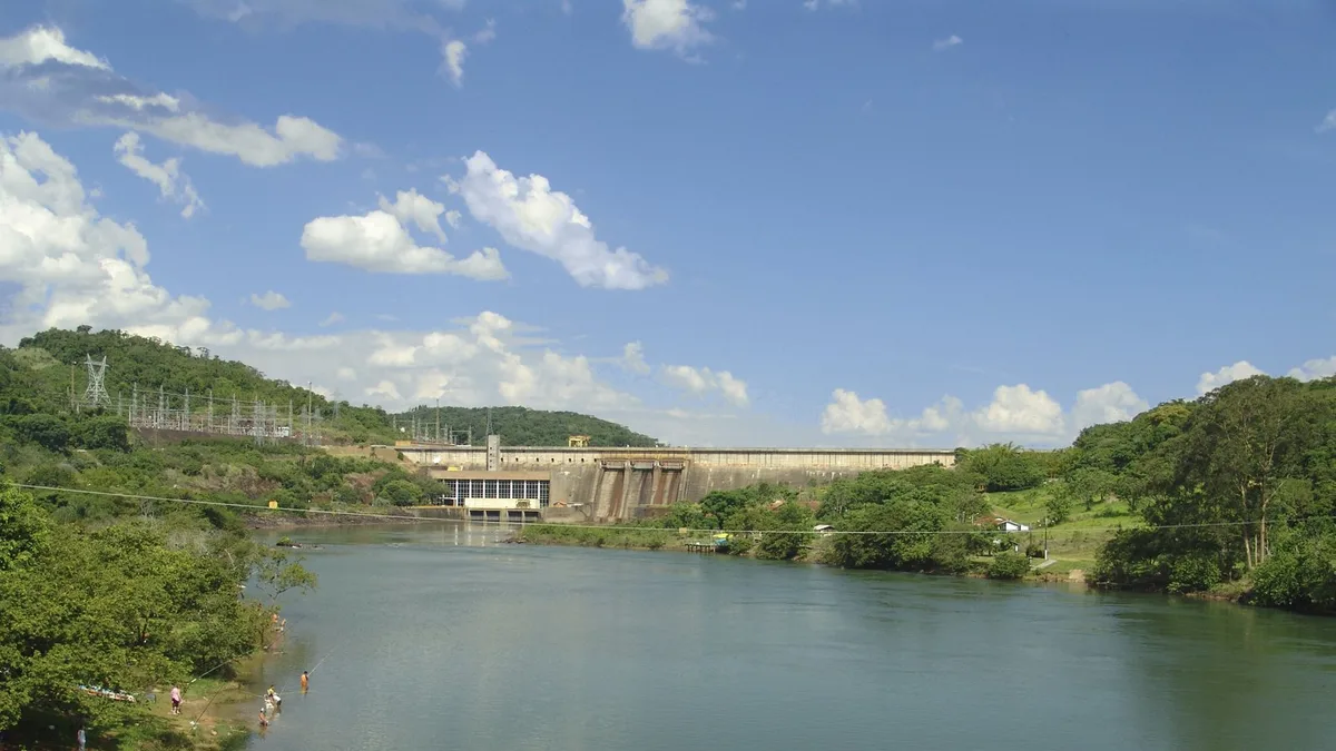 Paranapanema River in Brazil