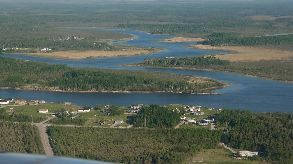 Nelson River in Canada