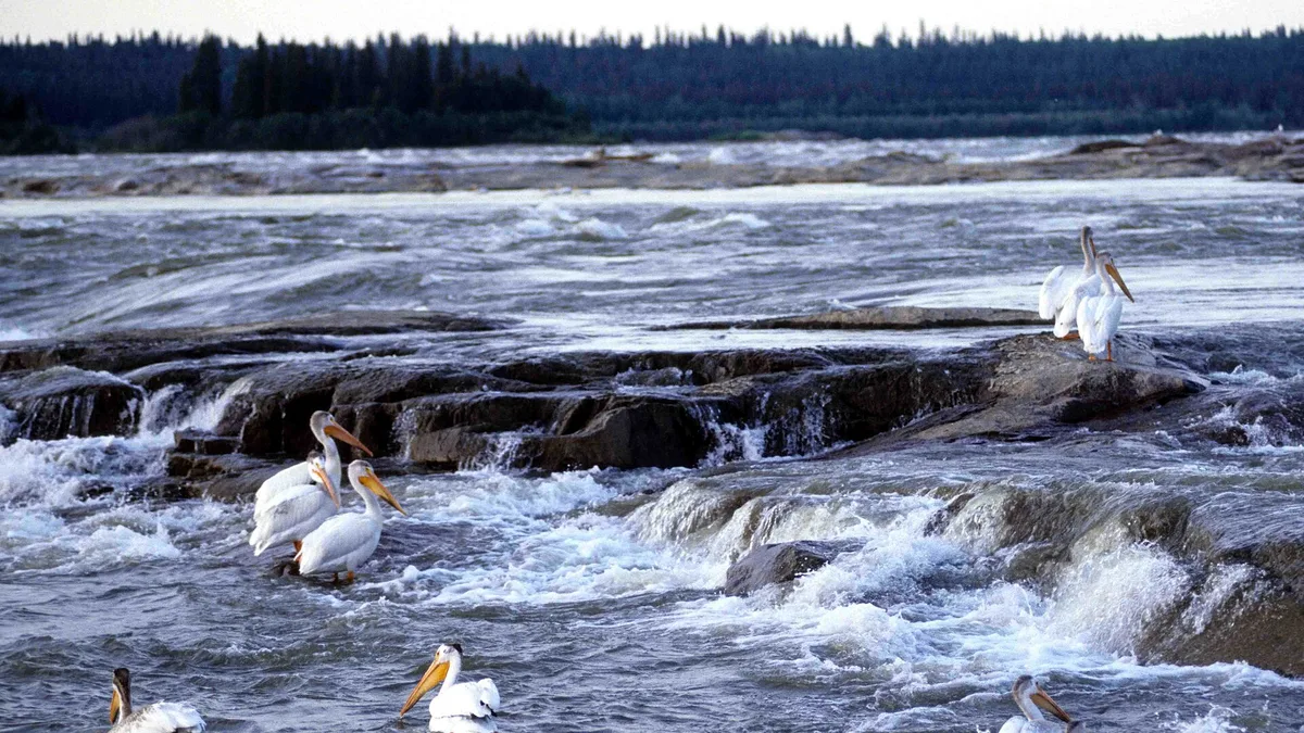 Slave River in Canada