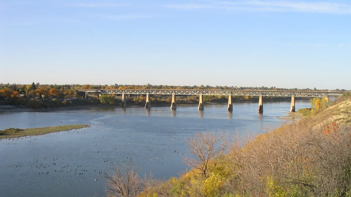 Saskatchewan River in Canada