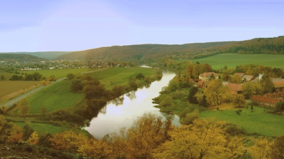 Weser River in Germany