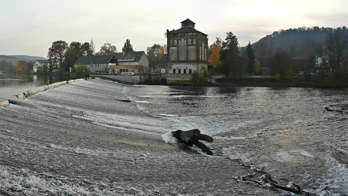 Saale River in Germany