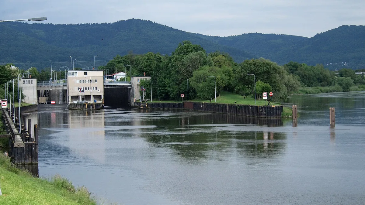 Neckar River in Germany
