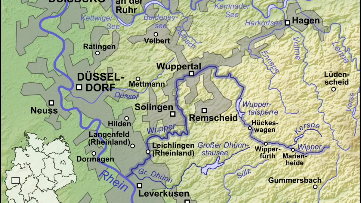 Wupper River in Germany