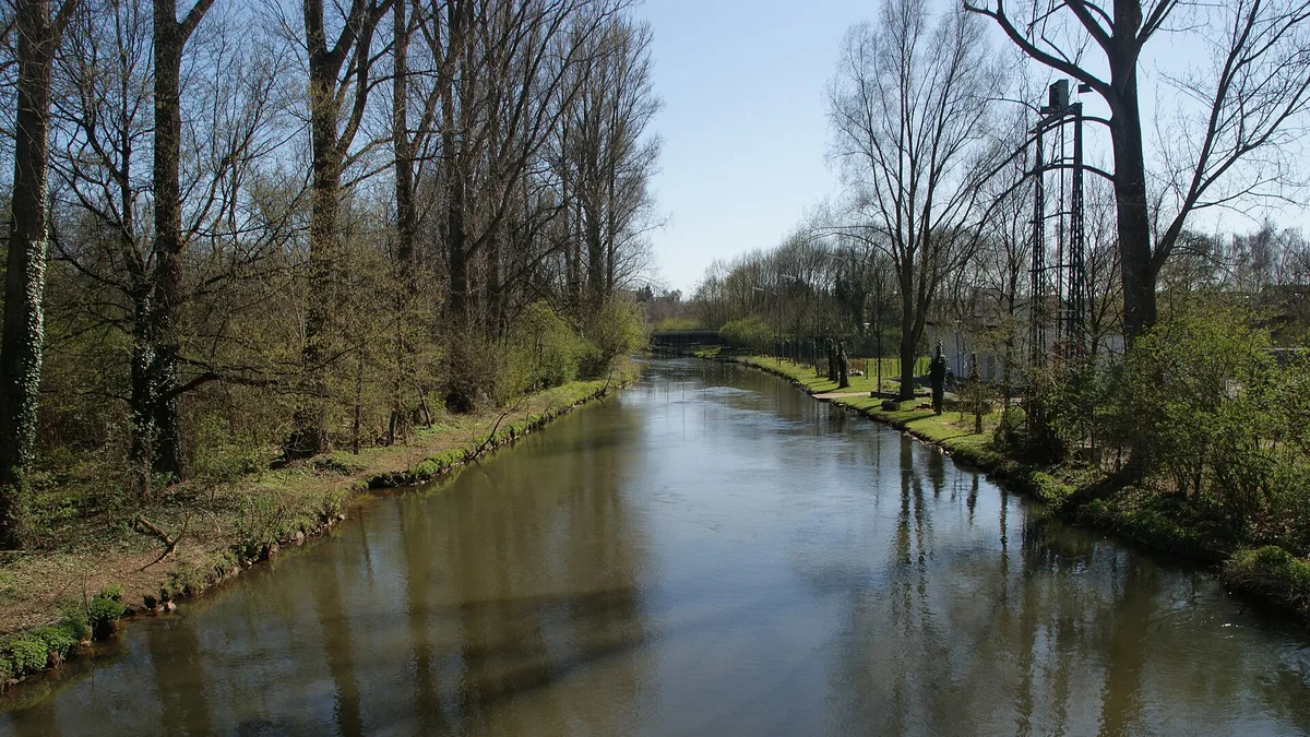 Erft River in Germany