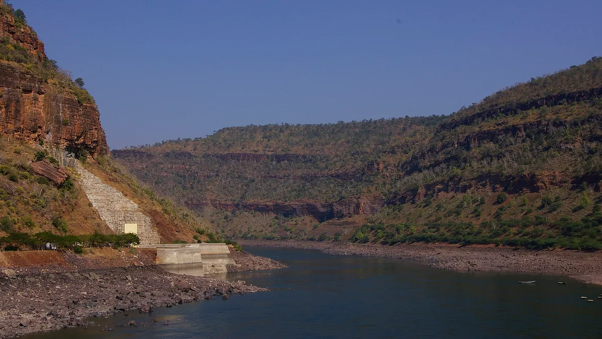 Krishna River in India