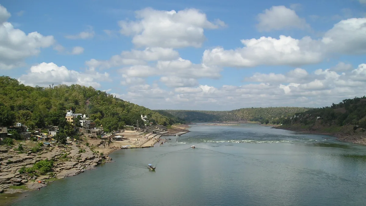 Narmada River in India