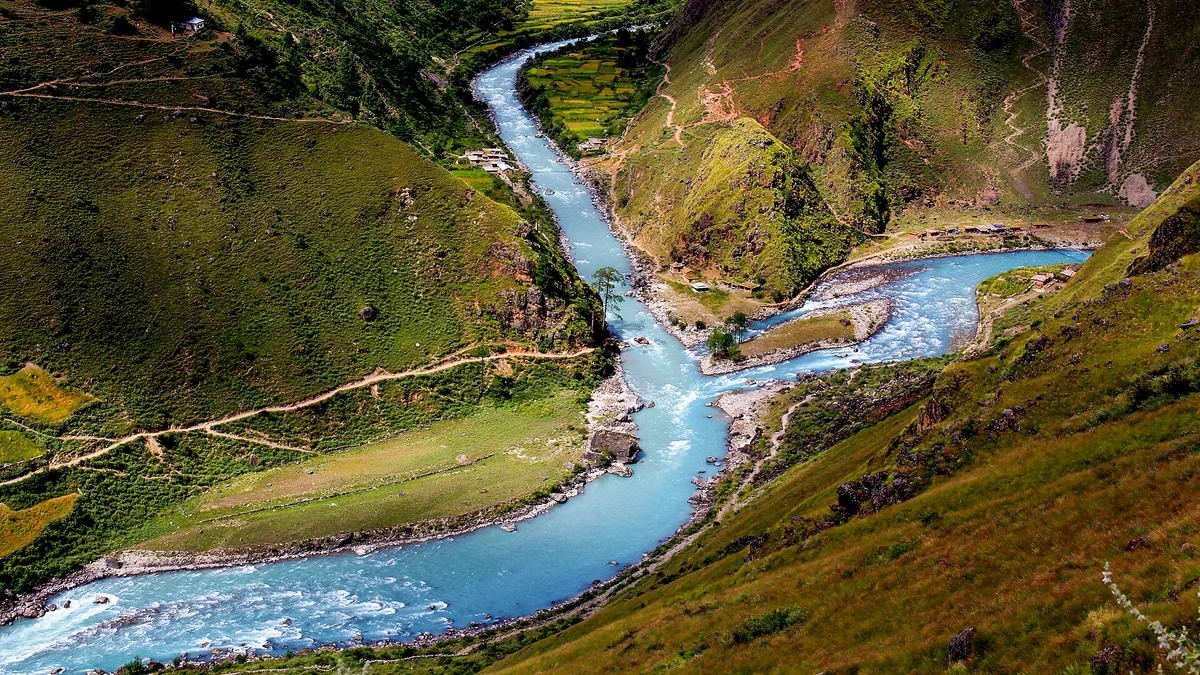 Ghaghara River in India