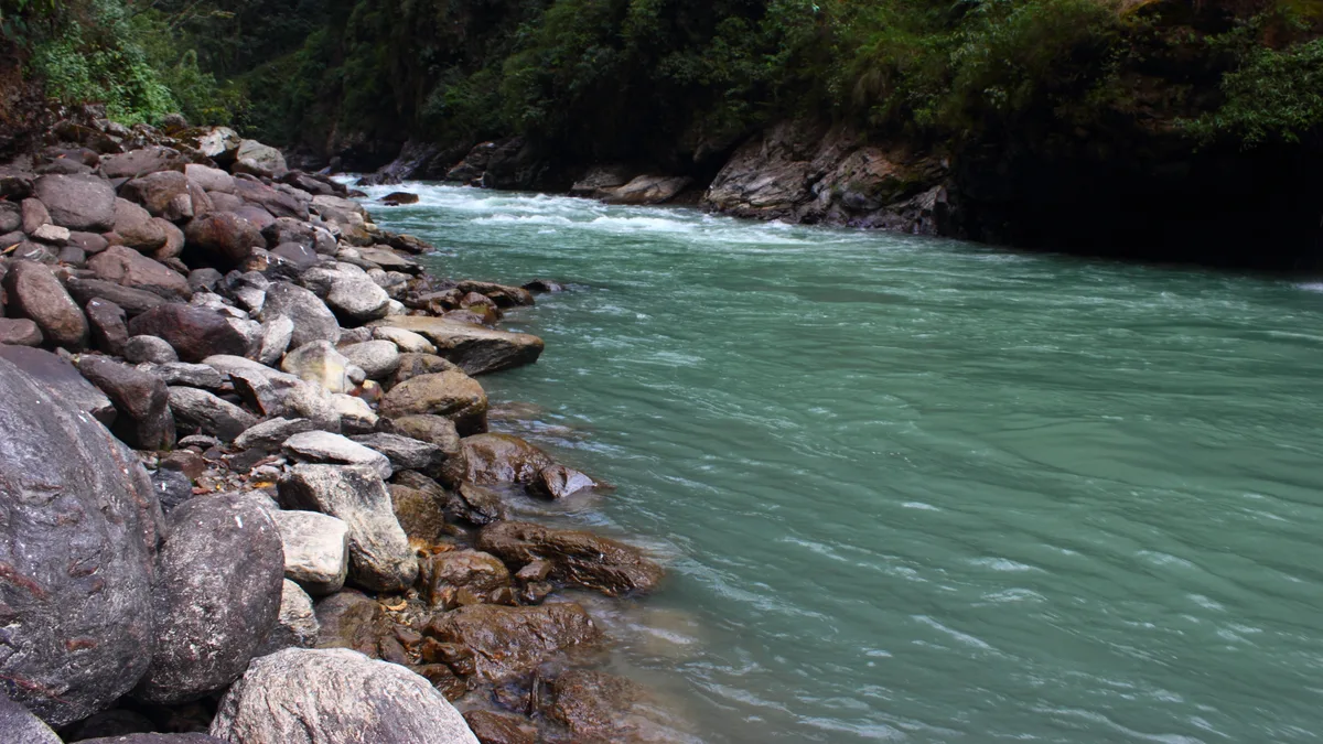 Kosi River in India