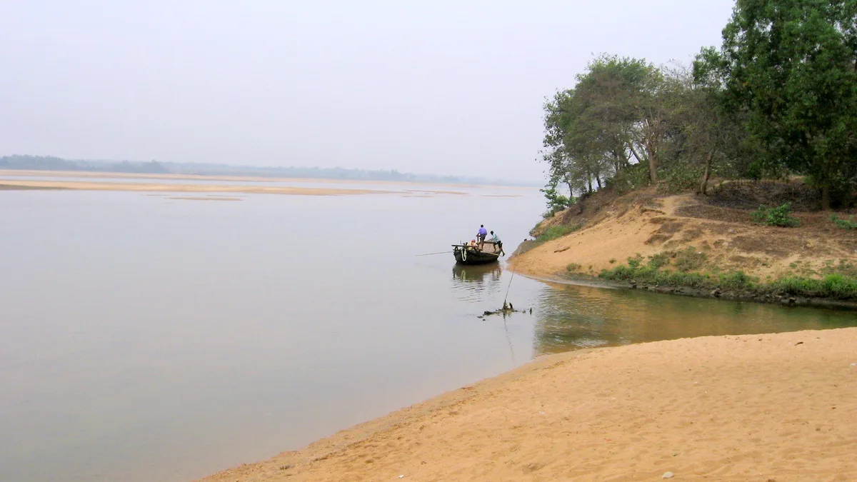 Damodar River in India