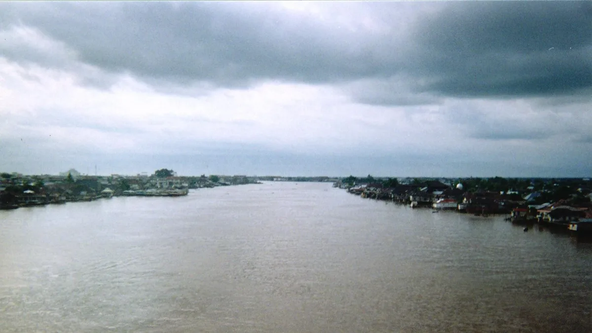 Kapuas River in Indonesia