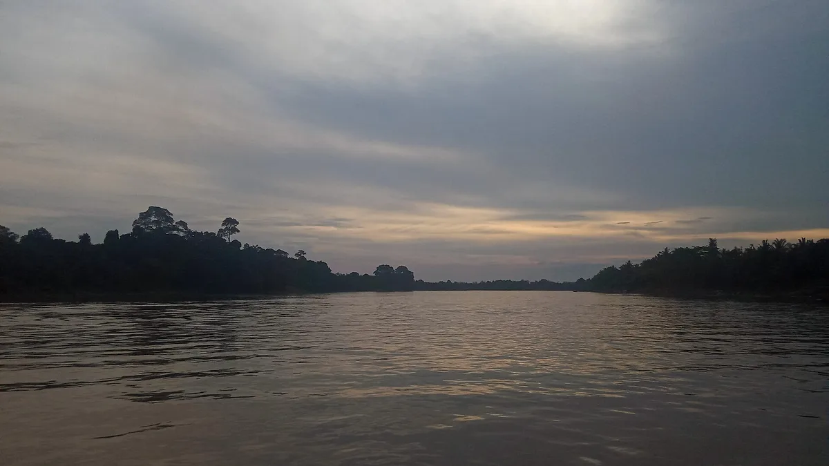 Batang Hari River in Indonesia