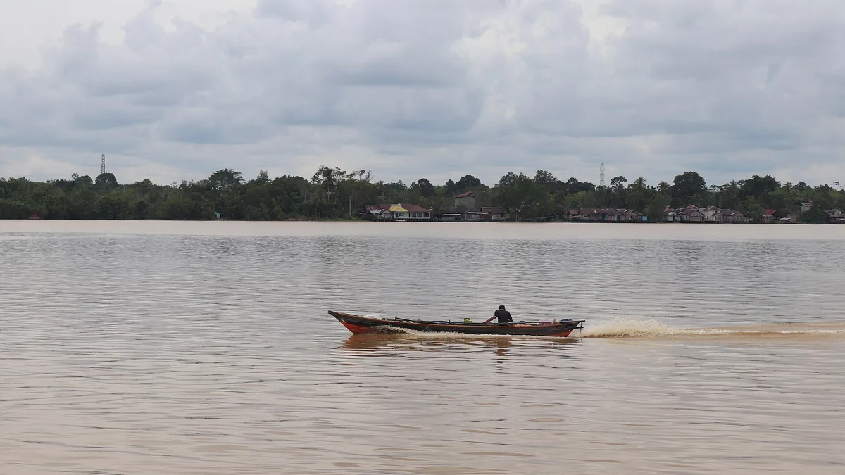 Kahayan River in Indonesia